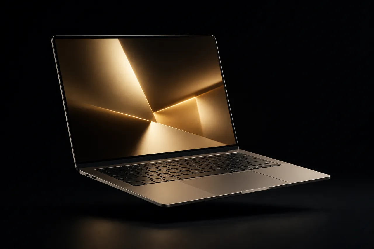 Mockup de notebook exibindo a área de membros da ZX LAB