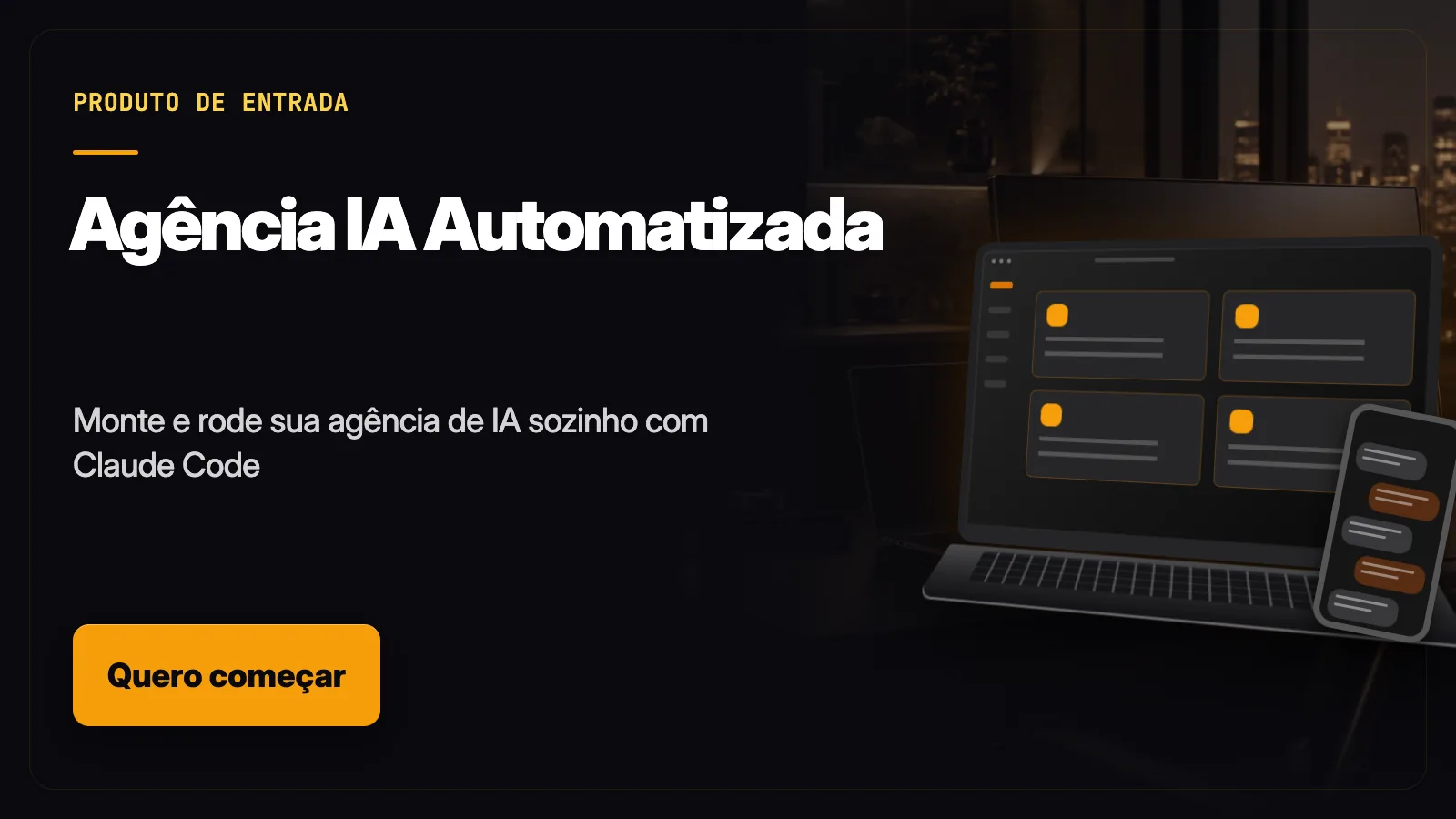 Agência IA Automatizada — Agentes, automações e sistemas completos — opere com 1 pessoa na equipe