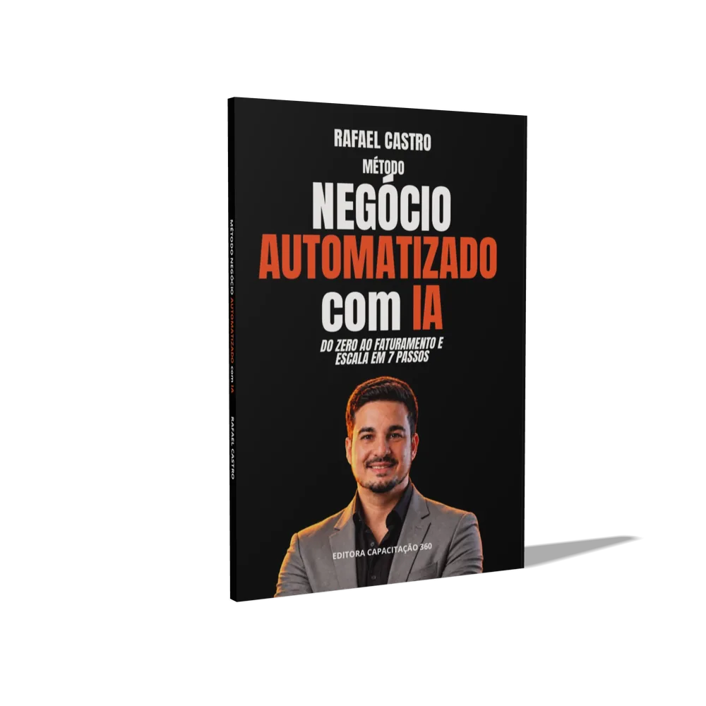 Capa do livro Método Negócio Automatizado com IA, do Mentor e Escritor Rafael Castro